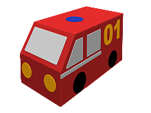 Контурная игрушка «Пожарная машина»