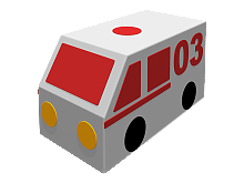 Контурная игрушка «Машина скорой помощи»