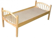 Кровать для детского сада Ангелина массив березы, фанера